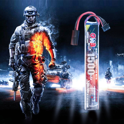 2PCS - GAONENG GNB 3S 11.1V 1500mAh 30C Mini Tamiya LiPo Battery for AirSoft 