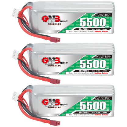 GAONENG GNB 4S 14.8V 5500mAh 70C XT90 LiPo Battery T-PLUG