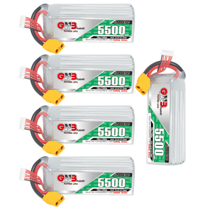 GAONENG GNB 6S 22.2V 5500mAh 70C LiPo Battery XT90