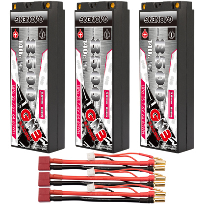 GAONENG GNB LiHV 2S 7.6V 8500mAh 140C 5mm Bullet Hard Case LiPo Battery