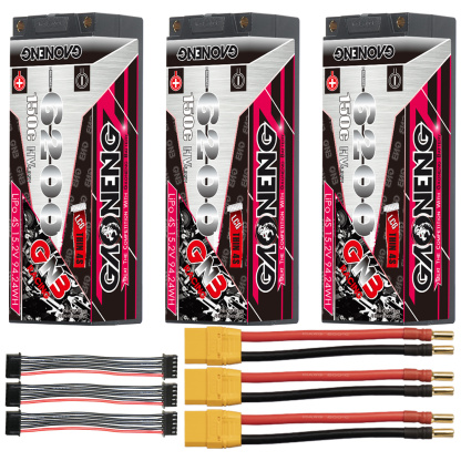 GAONENG GNB LiHV 4S 15.2V 6200mAh 150C 5mm Bullet LCG Thin 4S Hard Case LiPo Battery