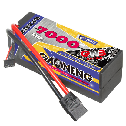 GAONENG GNB 4S 14.8V 7000mAh 140C Cabled Hard Case LiPo Battery XT90