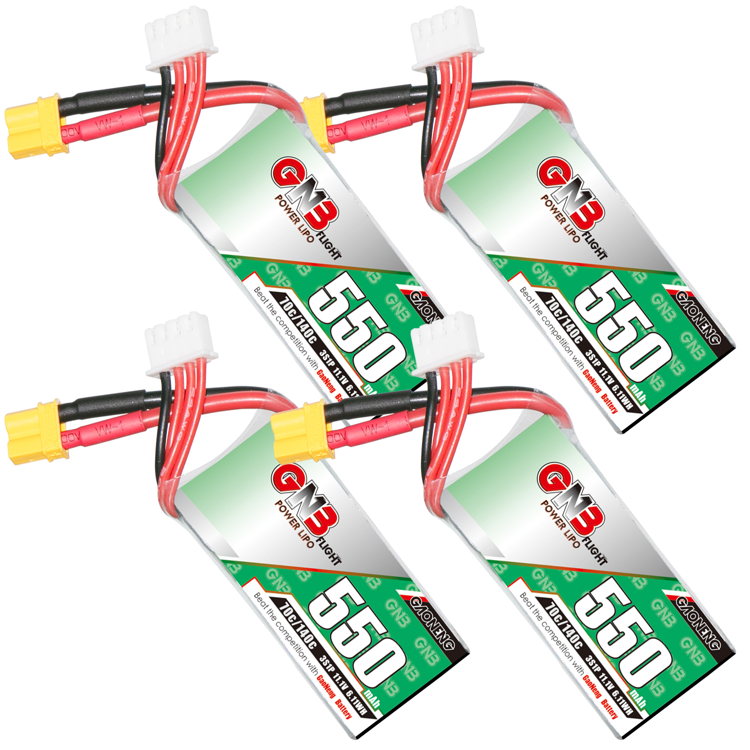 GAONENG GNB 3S 11.1V 550mAh 70C XT30 LiPo Battery