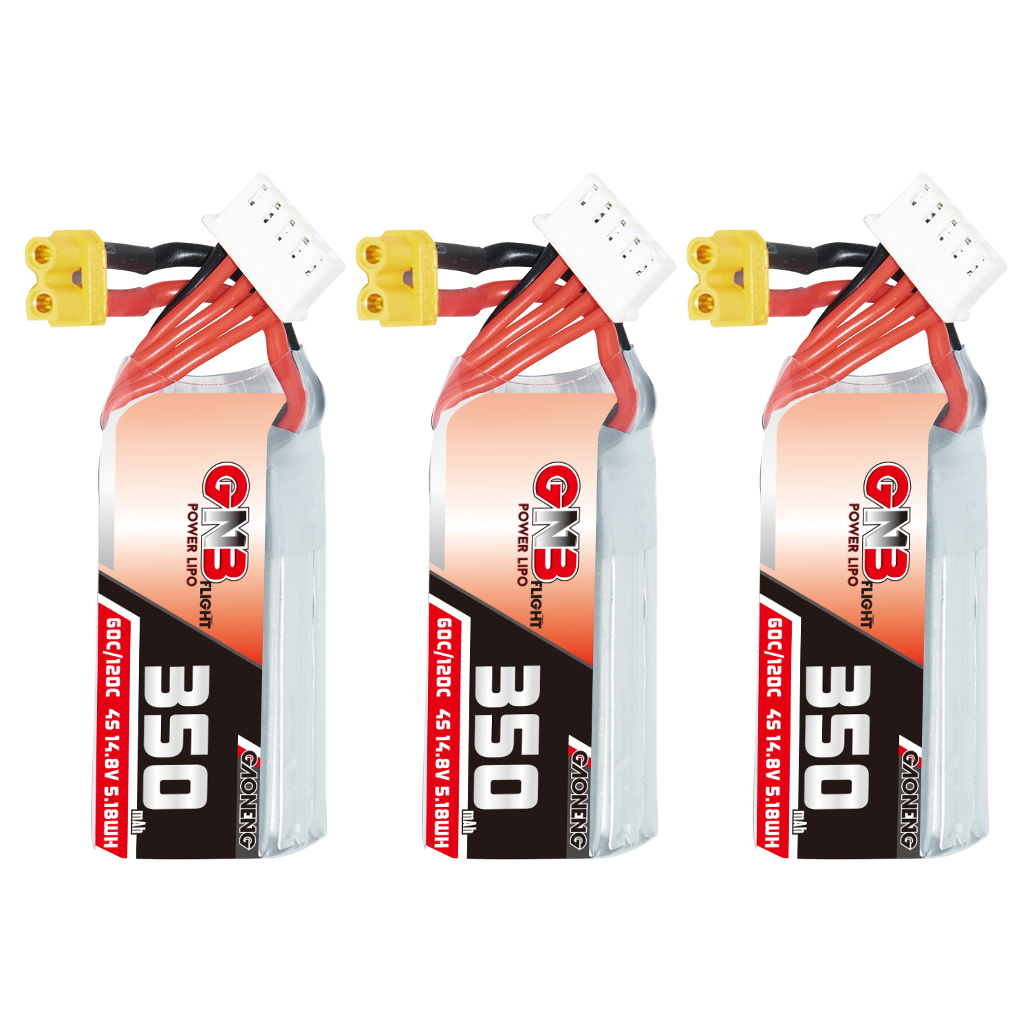GAONENG GNB 4S 14.8V 350mAh 60C XT30 LiPo Battery