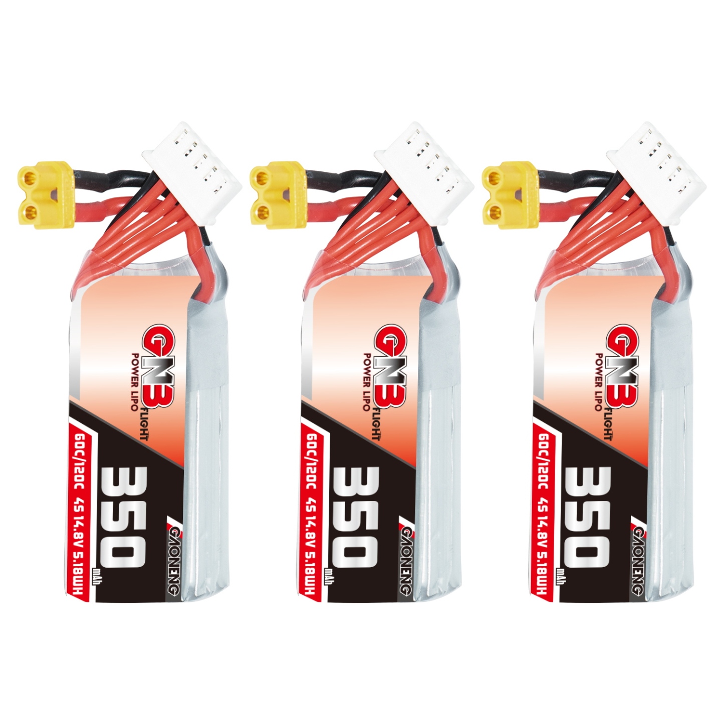 GAONENG GNB 4S 14.8V 350mAh 60C XT30 LiPo Battery