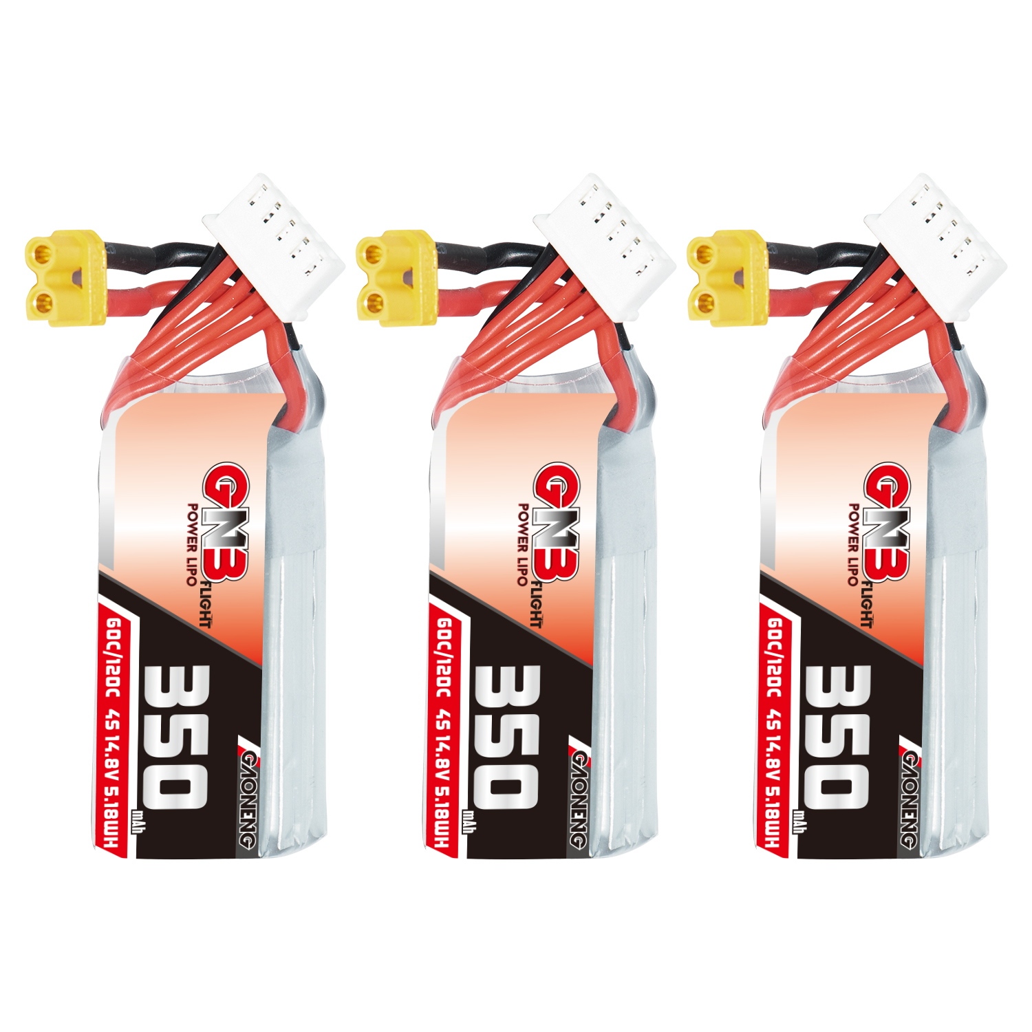 GAONENG GNB 4S 14.8V 350mAh 60C XT30 LiPo Battery