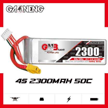 GAONENG GNB 4S 14.8V 2300mAh 50C XT60 LiPo Battery