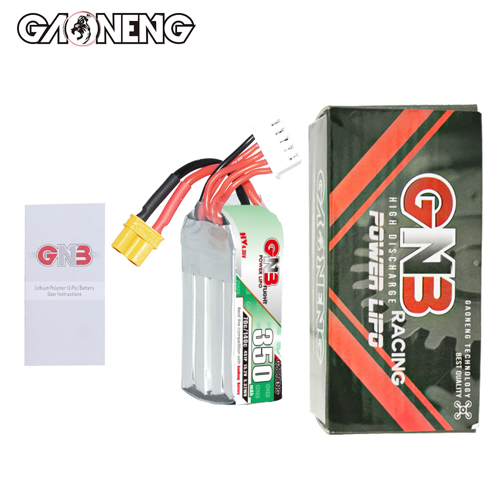 GAONENG GNB LiHV 4S 15.2V 350mAh 70C XT30 LiPo Battery