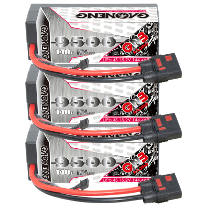 GAONENG GNB LiHV 4S 15.2V 9500mAh 140C Cabled Hard Case LiPo Battery QS8 Connector