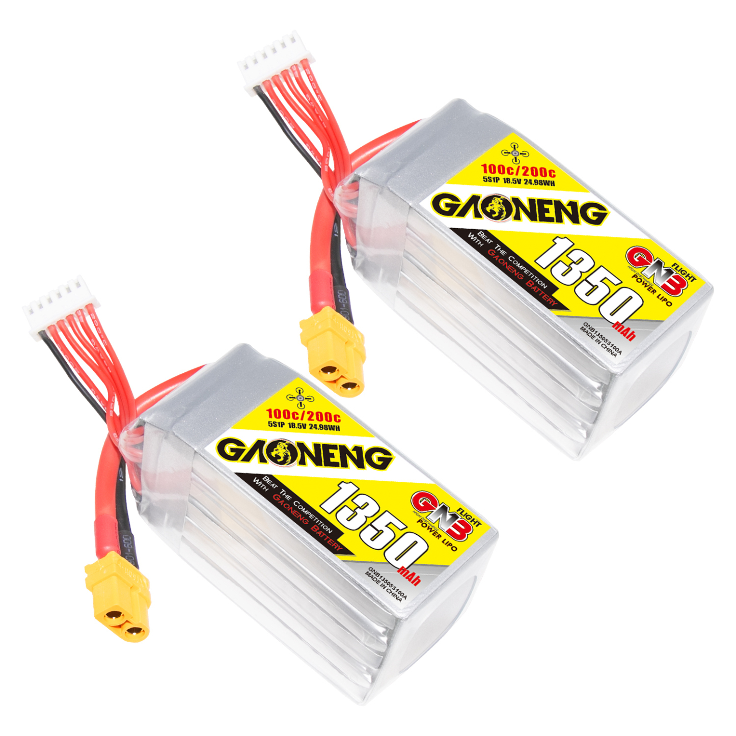 GAONENG GNB 5S 18.5V 1350mAh 100C XT60 LiPo Battery