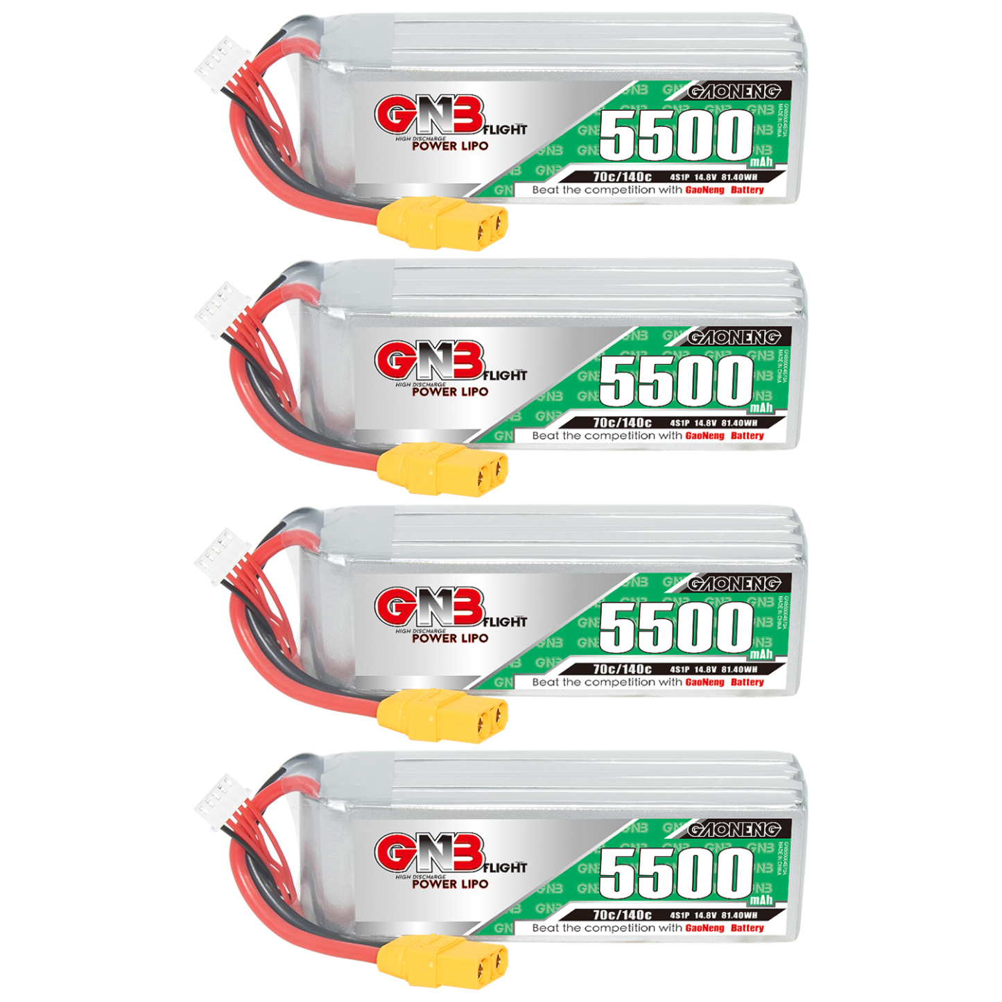 GAONENG GNB 4S 14.8V 5500mAh 70C XT90 LiPo Battery