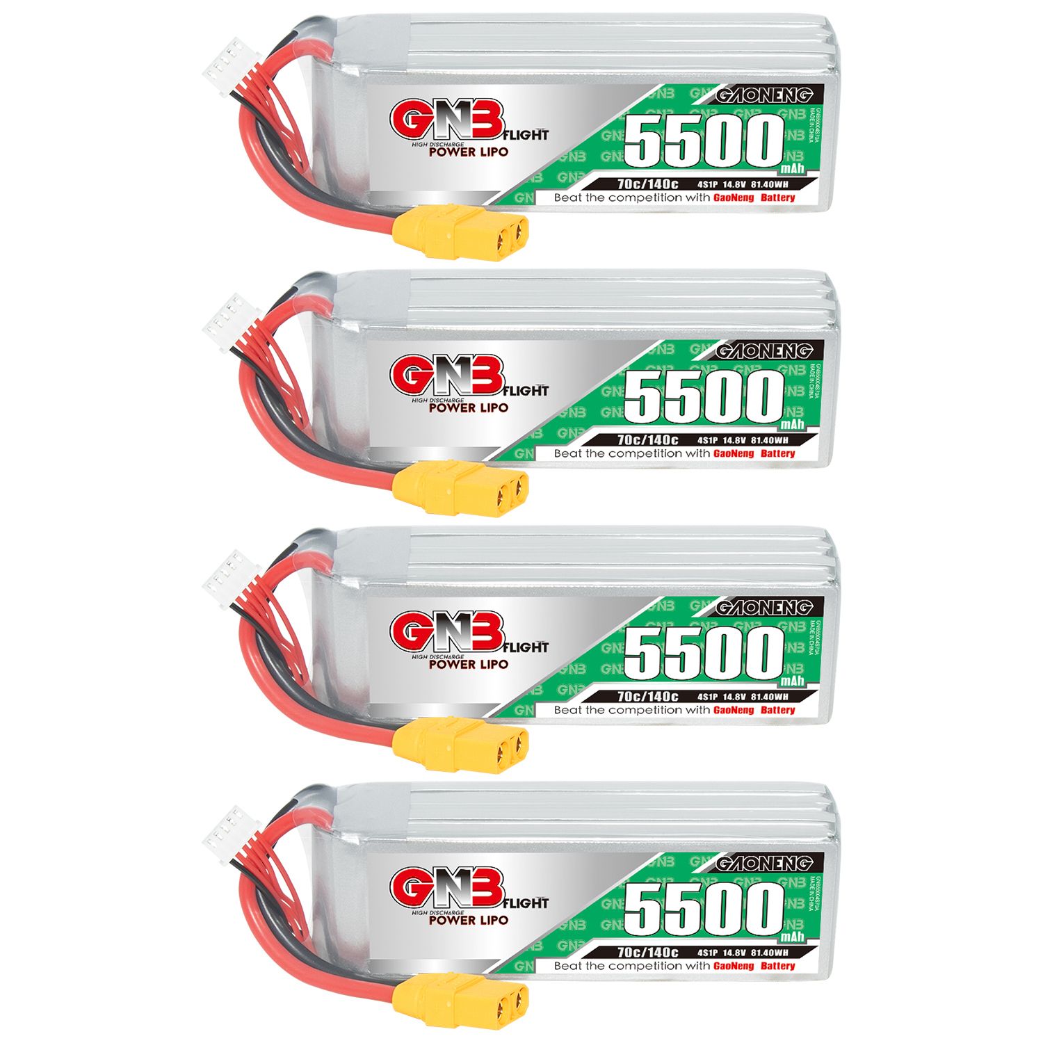 GAONENG GNB 4S 14.8V 5500mAh 70C XT90 LiPo Battery