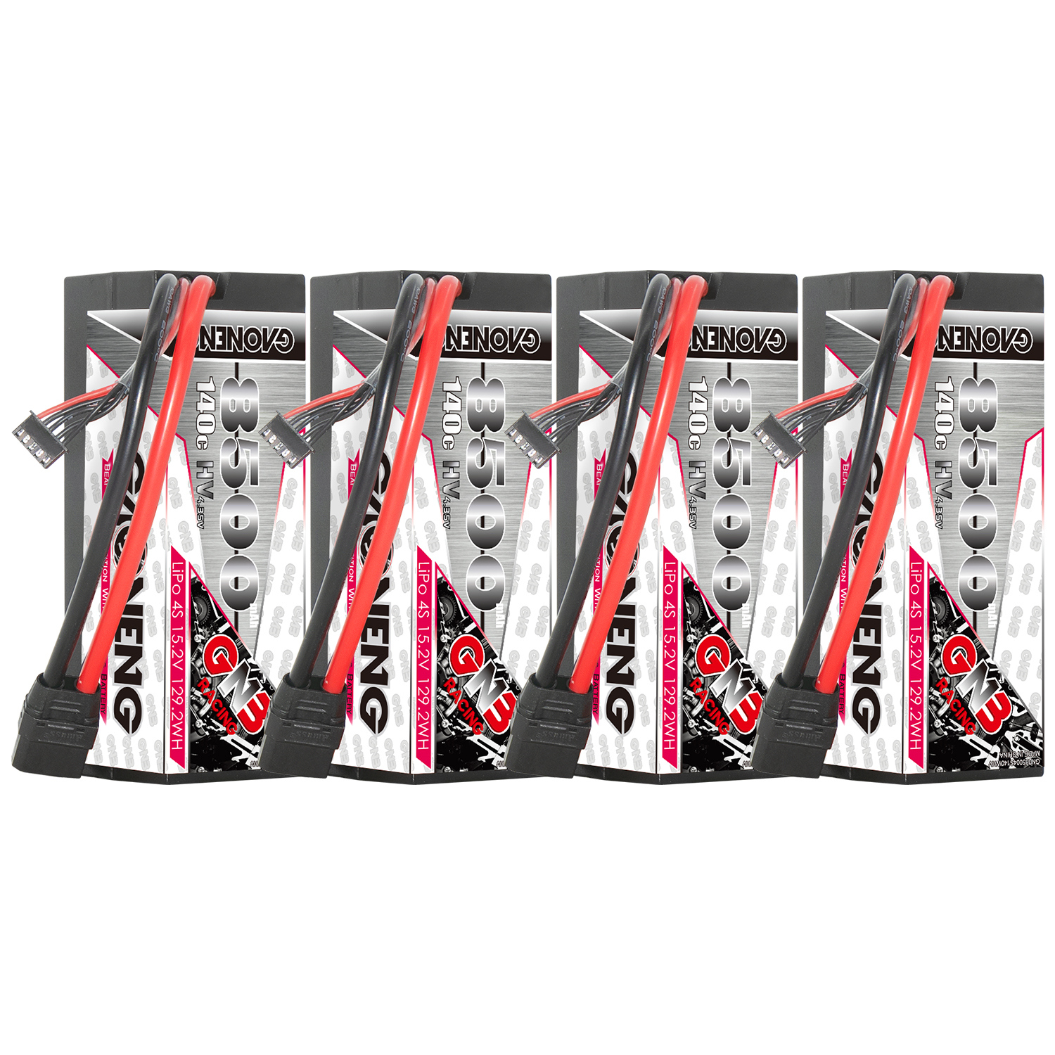 GAONENG GNB LiHV 4S 15.2V 8500mAh 140C Cabled Hard Case LiPo Battery XT90