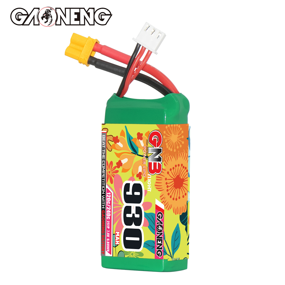 GAONENG GNB 2S 7.4V 930mAh 120C XT30 LiPo Battery