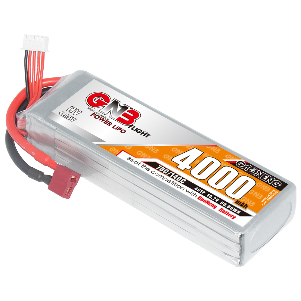 GAONENG GNB LiHV 4S 15.2V 4000mAh 70C LiPo Battery T-PLUG