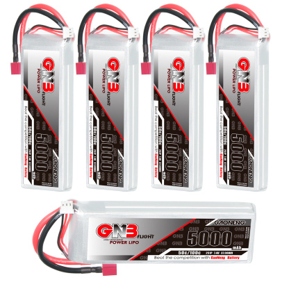 GAONENG GNB 2S 7.4V 5000mAh 50C LiPo Battery T-Plug