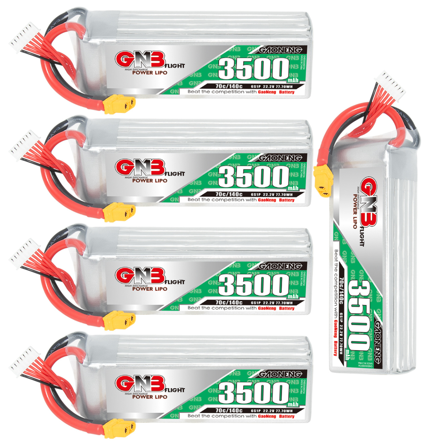 GAONENG GNB 6S 22.2V 3500mAh 70C LiPo Battery XT60