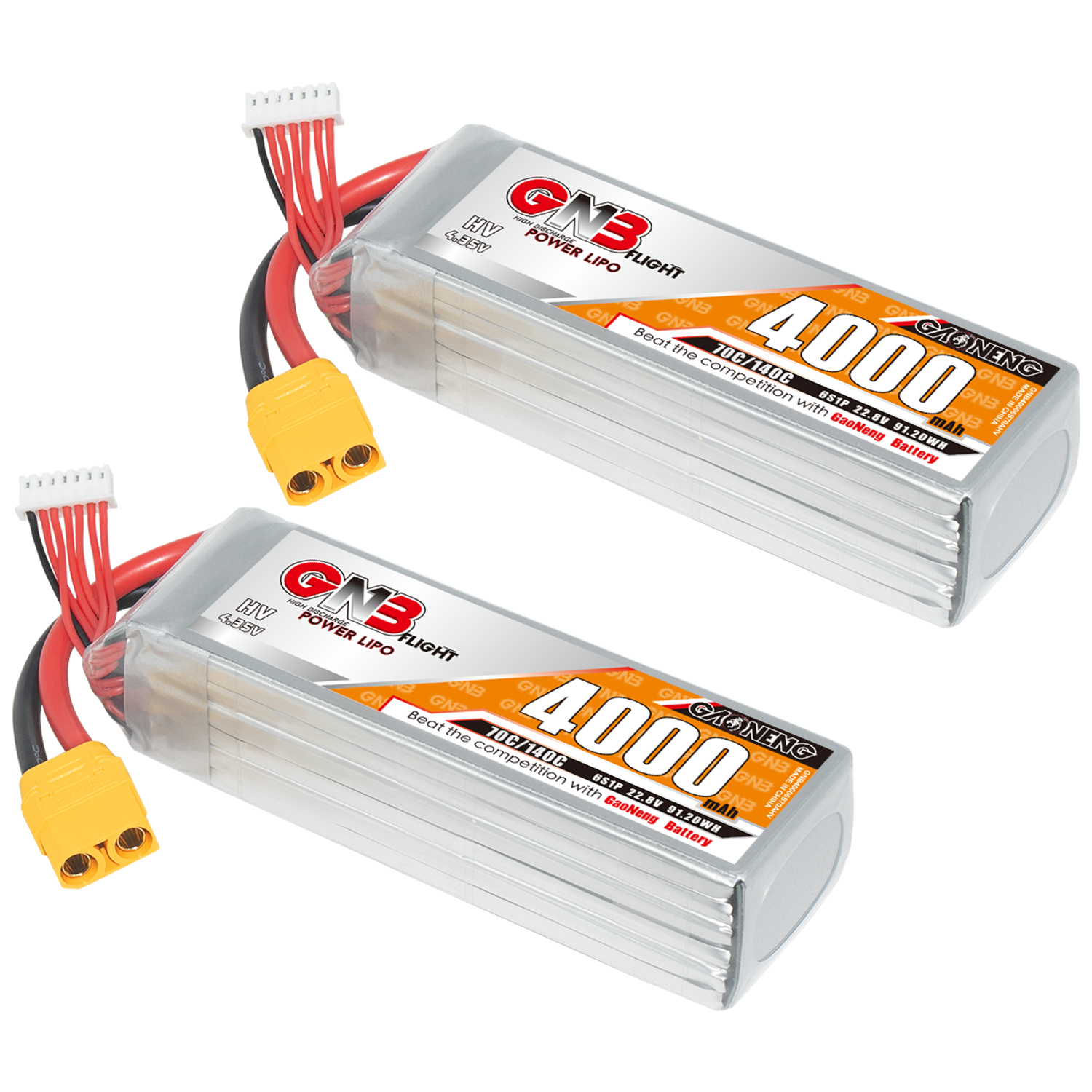 GAONENG GNB LiHV 6S 22.8V 4000mAh 70C LiPo Battery XT90