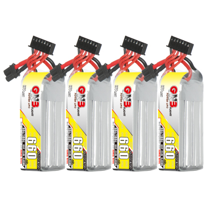 GAONENG GNB LiHV 6S 22.8V 660mAh 90C XT30 LiPo Battery Long Type