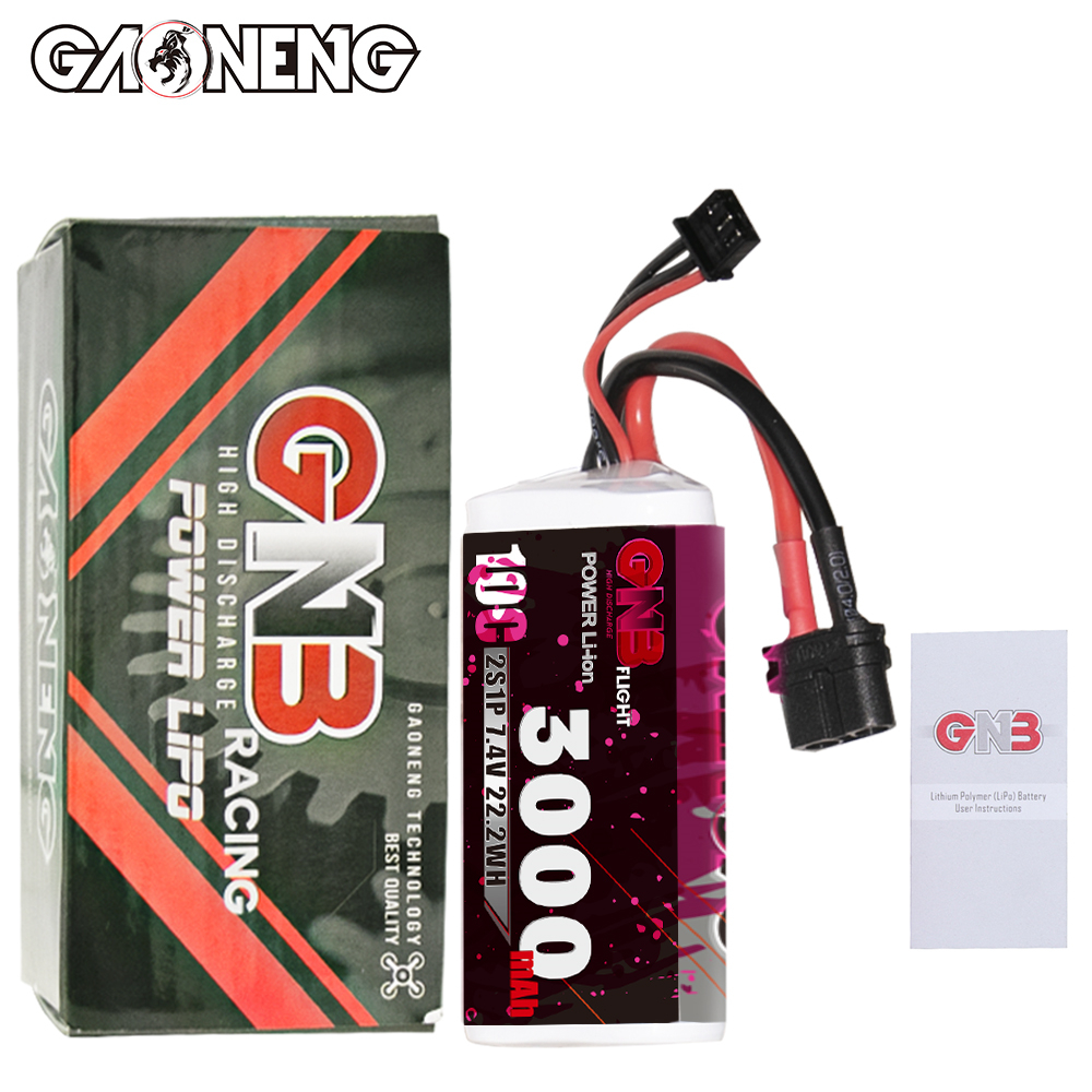 GAONENG GNB 2S 7.4V 3000mAh 10C XT60 Li-ion Battery made with Sony 18650 VTC6