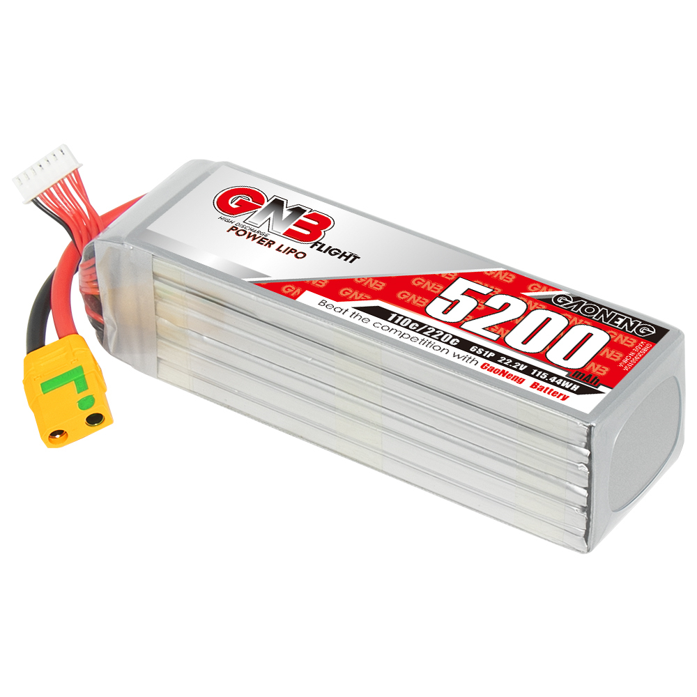 GAONENG GNB 6S 22.2V 5200mAh 110C LiPo Battery XT90S Anti Spark