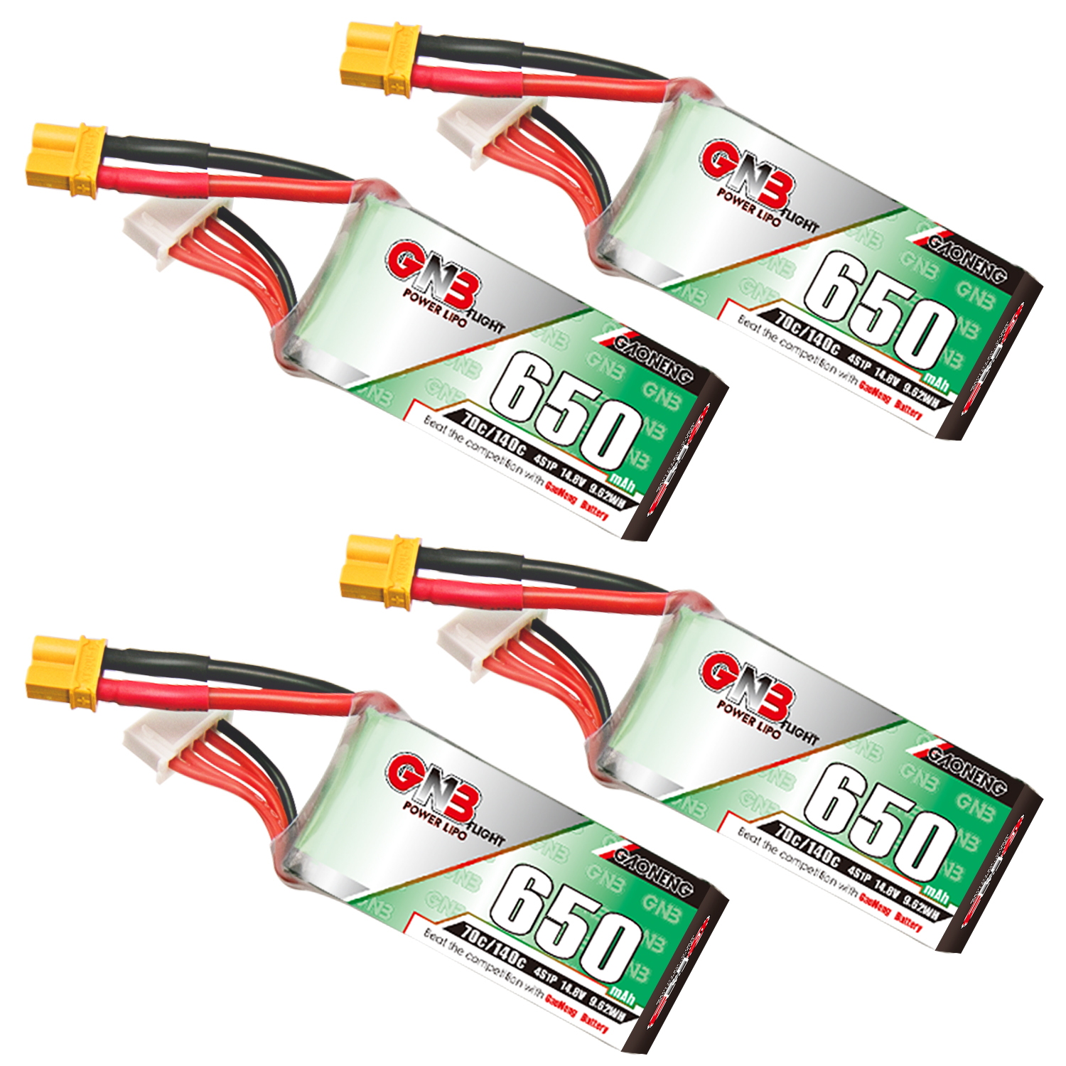 GAONENG GNB 4S 14.8V 650mAh 70C XT30 LiPo Battery
