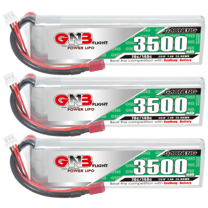 GAONENG GNB 2S 7.4V 3500mAh 70C LiPo Battery T-PLUG