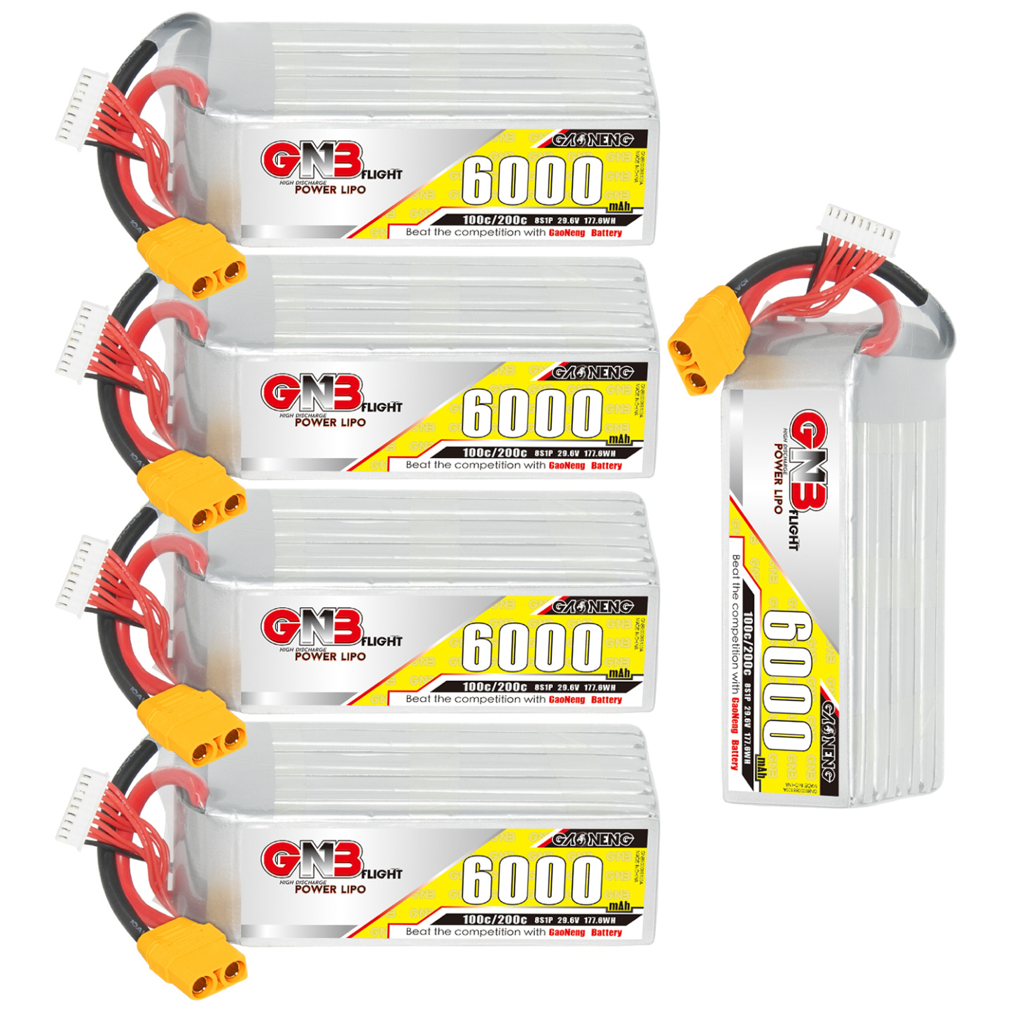 GAONENG GNB 8S 29.6V 6000mAh 100C LiPo Battery XT90