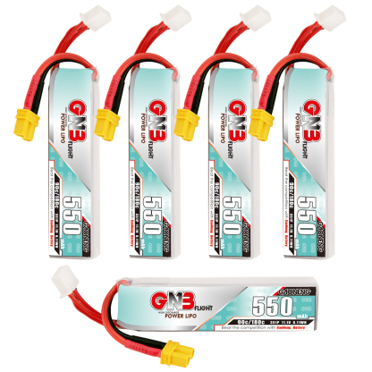 GAONENG GNB 3S 11.1V 550mAh 90C XT30 LiPo Battery Long Type