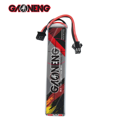 2PCS - GAONENG GNB 2S 7.4V 1000mAh 30C SM Plug LiPo Battery for AirSoft