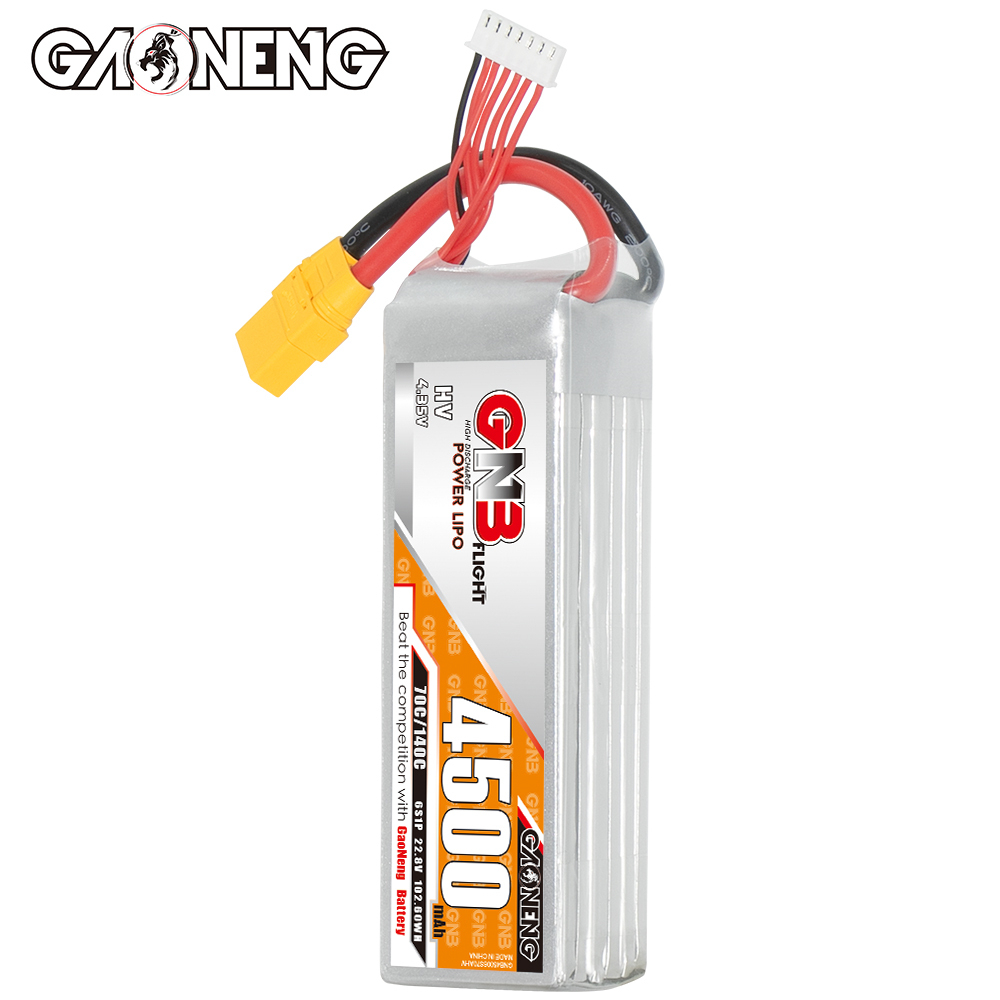 1PC - GAONENG GNB LiHV 6S 22.8V 4500mAh 70C LiPo Battery XT90