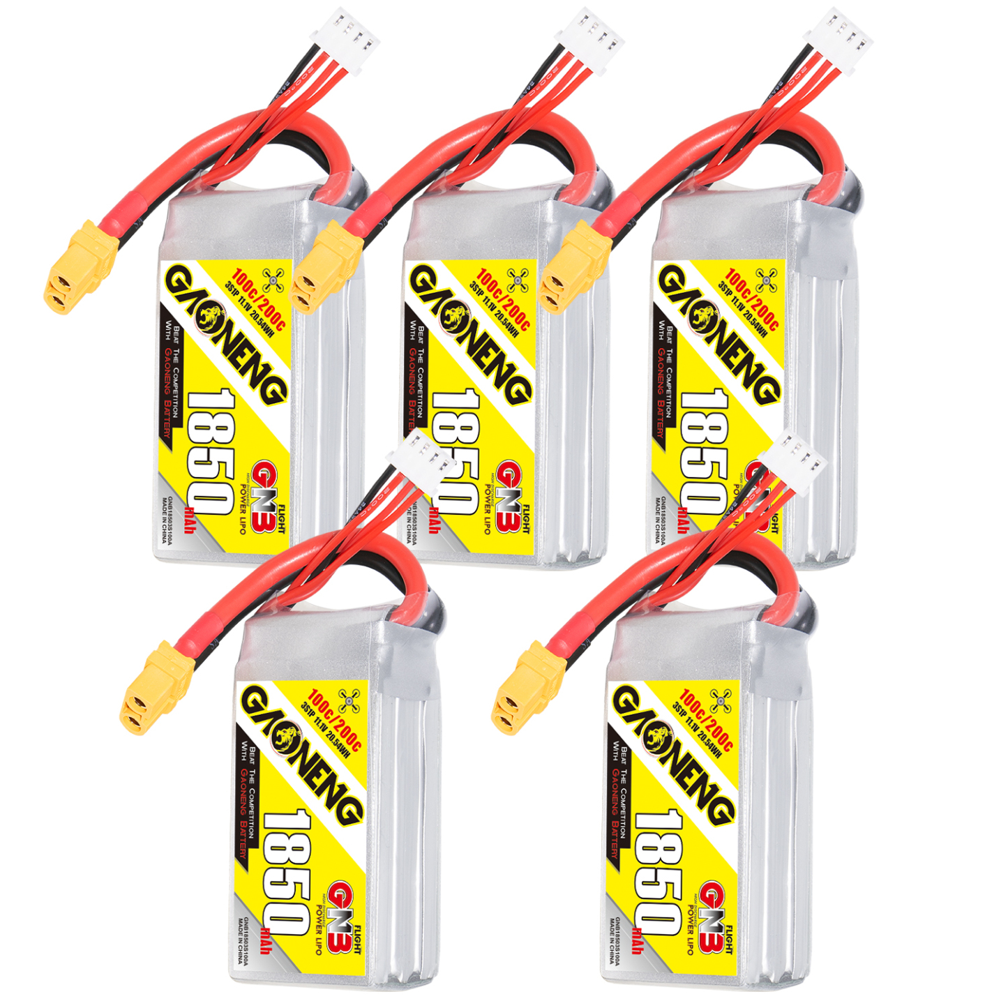 GAONENG GNB 3S 11.1V 1850mAh 100C XT60 LiPo Battery