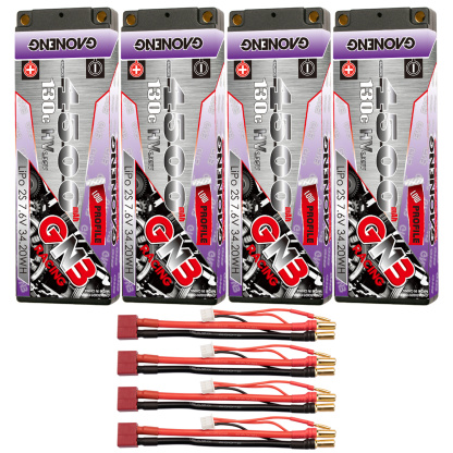 GAONENG GNB LiHV 2S 7.6V 4500mAh 130C 5mm Hard Case Ultra LCG LiPo Battery XT60