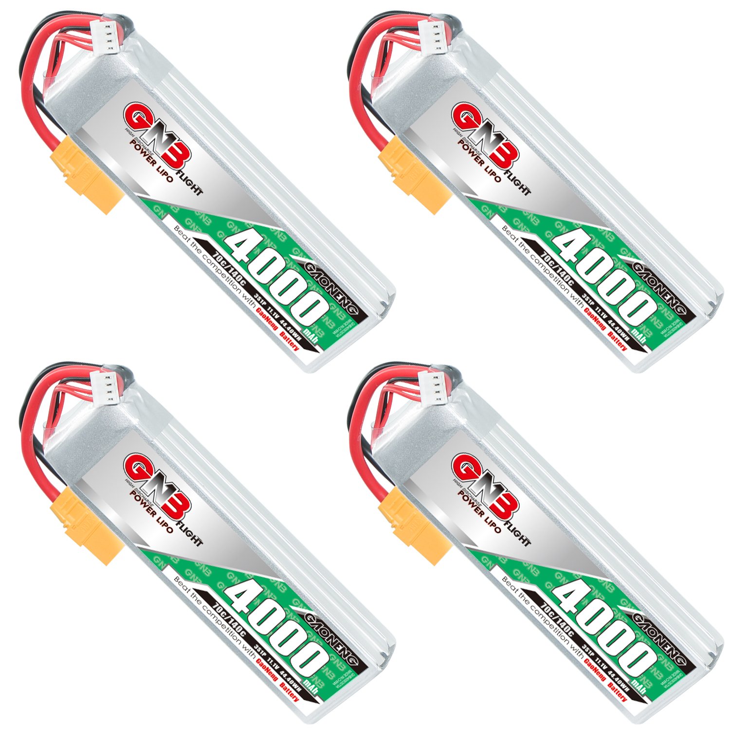 GAONENG GNB 3S 11.1V 4000mAh 70C LiPo Battery XT90