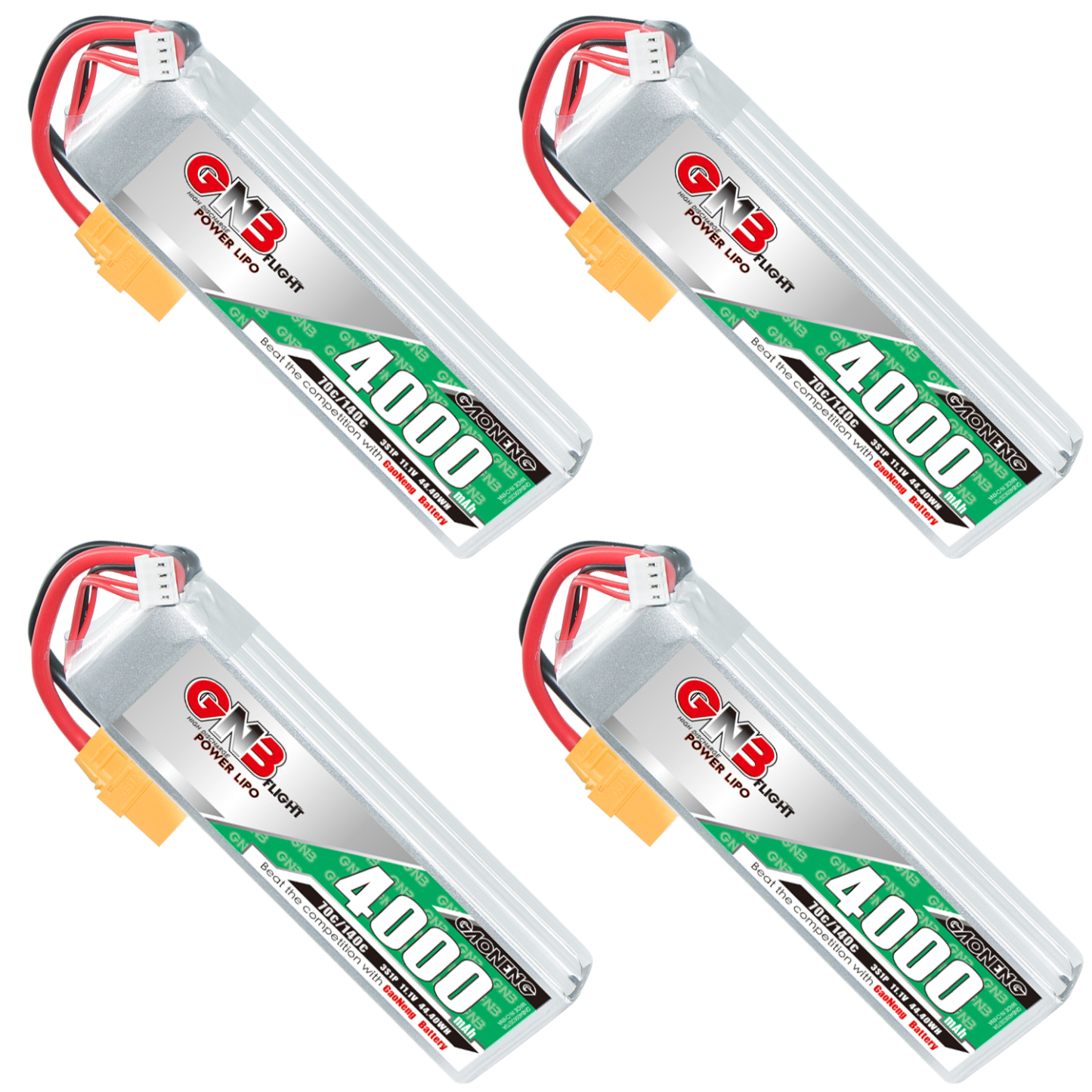 GAONENG GNB 3S 11.1V 4000mAh 70C LiPo Battery XT90