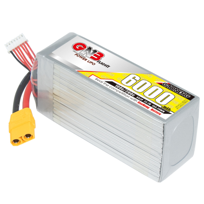 1PC - GAONENG GNB 6S 6S2P 22.2V 6000mAh 100C LiPo Battery XT90