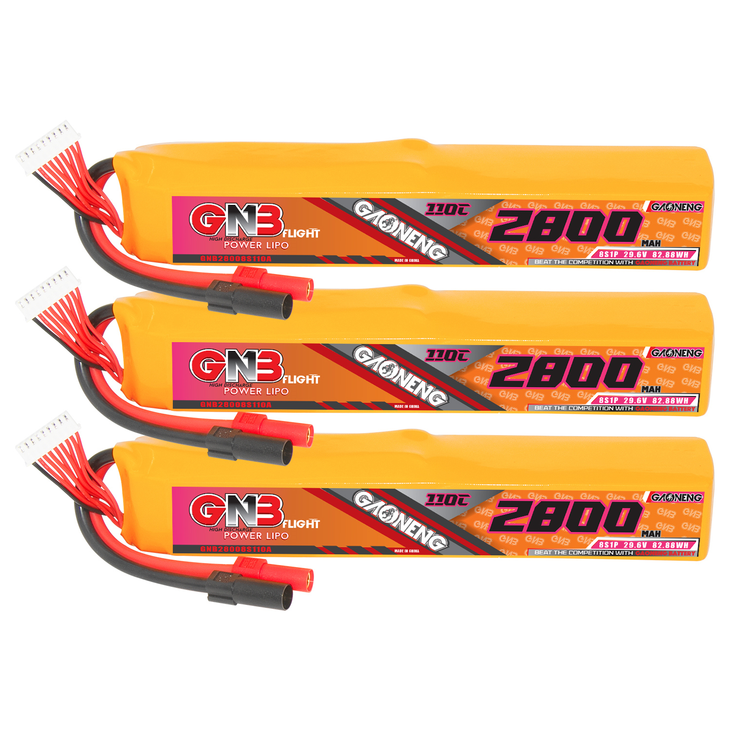 GAONENG GNB 8S 29.6V 2800mAh 110C LiPo Battery XT150