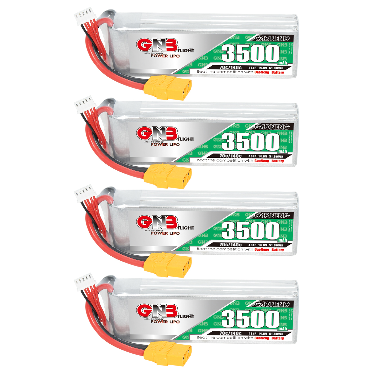 GAONENG GNB 4S 14.8V 3500mAh 70C XT90 LiPo Battery