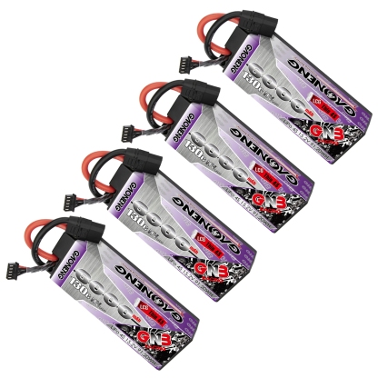 GAONENG GNB LiHV 4S 15.2V 6000mAh 130C LCG Cabled Hard Case LiPo Battery XT90