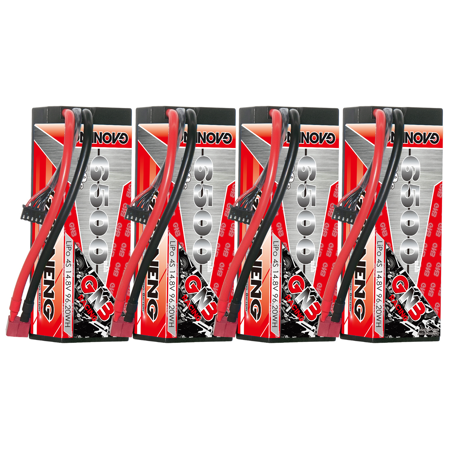 GAONENG GNB 4S 14.8V 6500mAh 120C Cabled Hard Case LiPo Battery T-PLUG