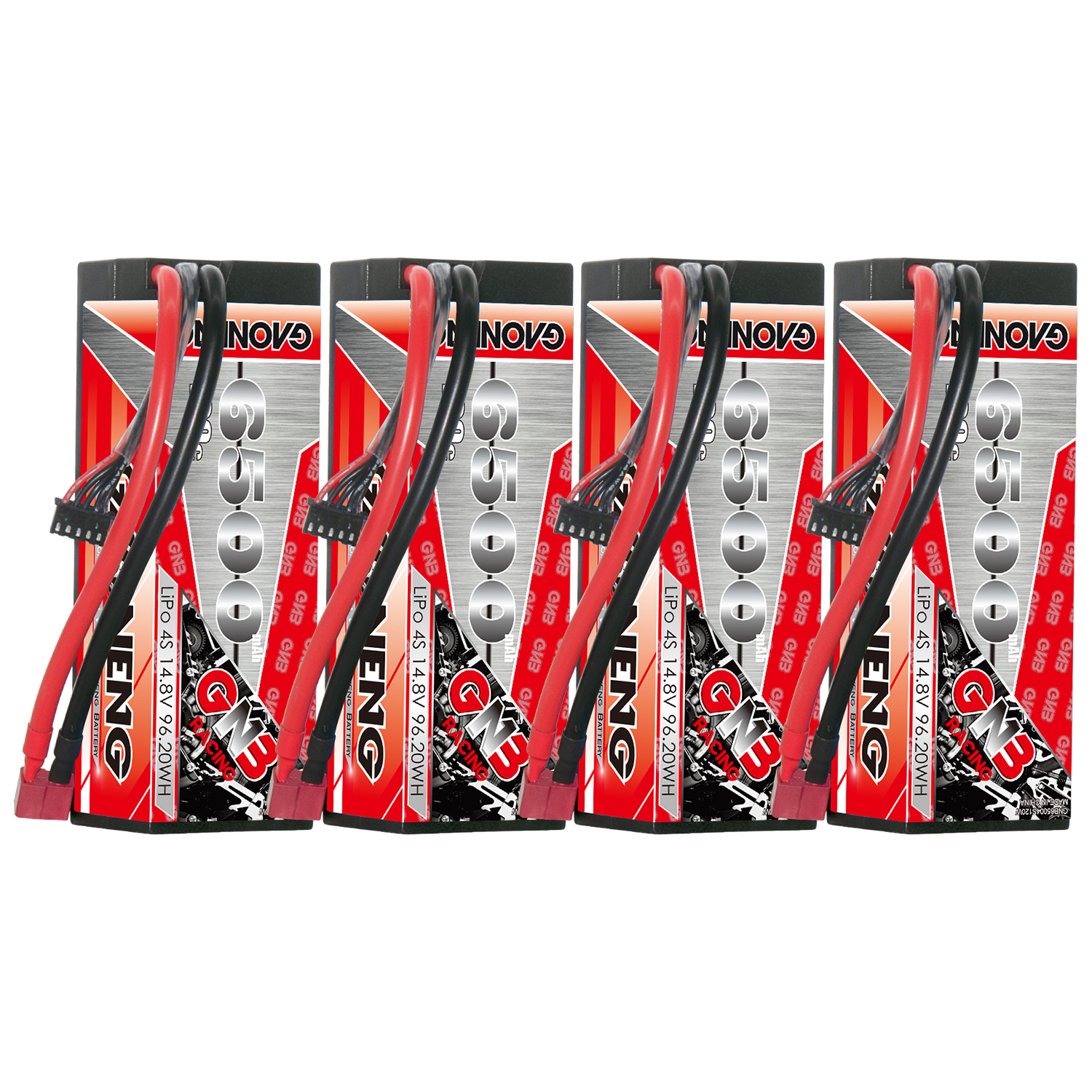 GAONENG GNB 4S 14.8V 6500mAh 120C Cabled Hard Case LiPo Battery T-PLUG