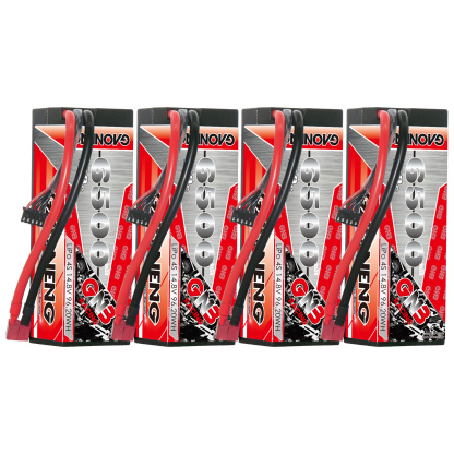 GAONENG GNB 4S 14.8V 6500mAh 120C Cabled Hard Case LiPo Battery T-PLUG