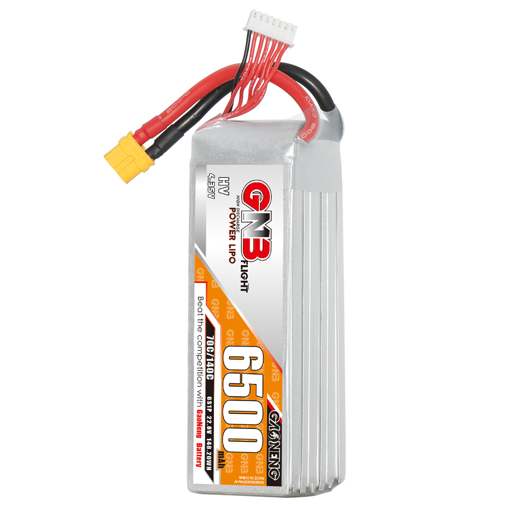 1PCS - GAONENG GNB LiHV 6S 22.8V 6500mAh 70C LiPo Battery XT60