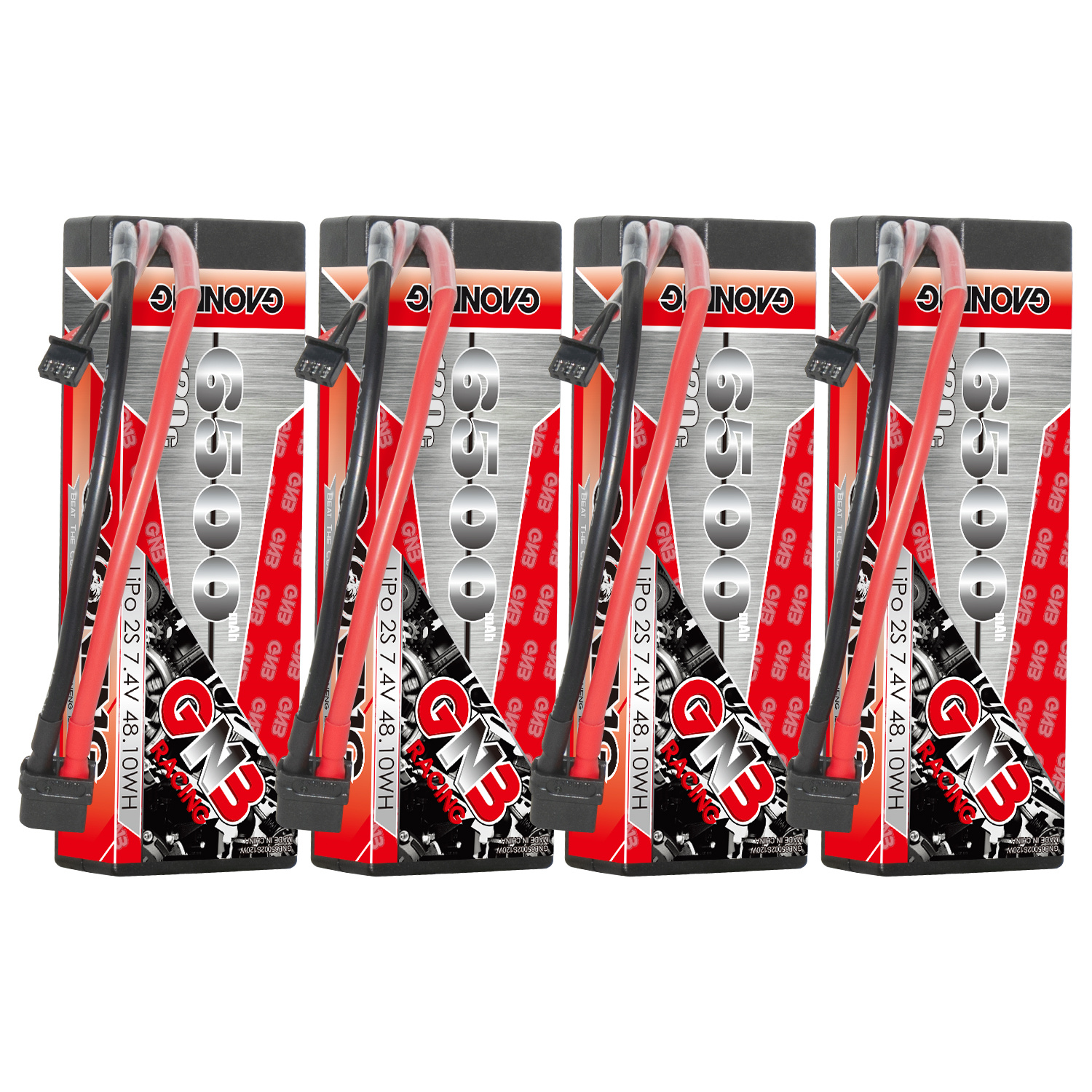 GAONENG GNB 2S 7.4V 6500mAh 120C Cabled Hard Case LiPo Battery XT60