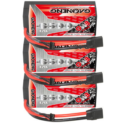 GAONENG GNB 4S 14.8V 6500mAh 120C Cabled Hard Case LiPo Battery XT90