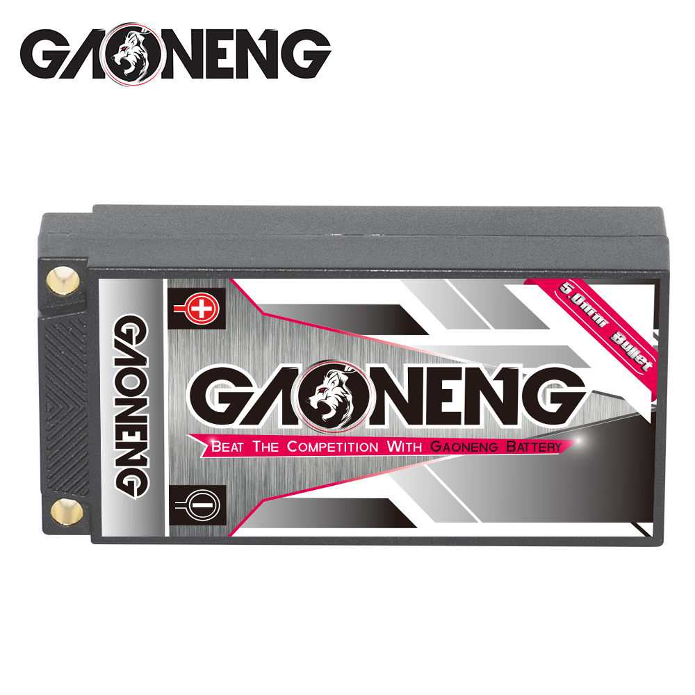 1PCS - GAONENG GNB LiHV 2S 7.6V 6300mAh 140C Shorty Hard Case LiPo Battery XT60