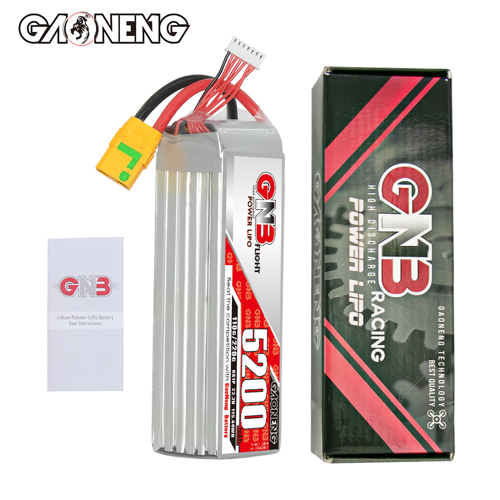GAONENG GNB 6S 22.2V 5200mAh 110C LiPo Battery XT90S Anti Spark