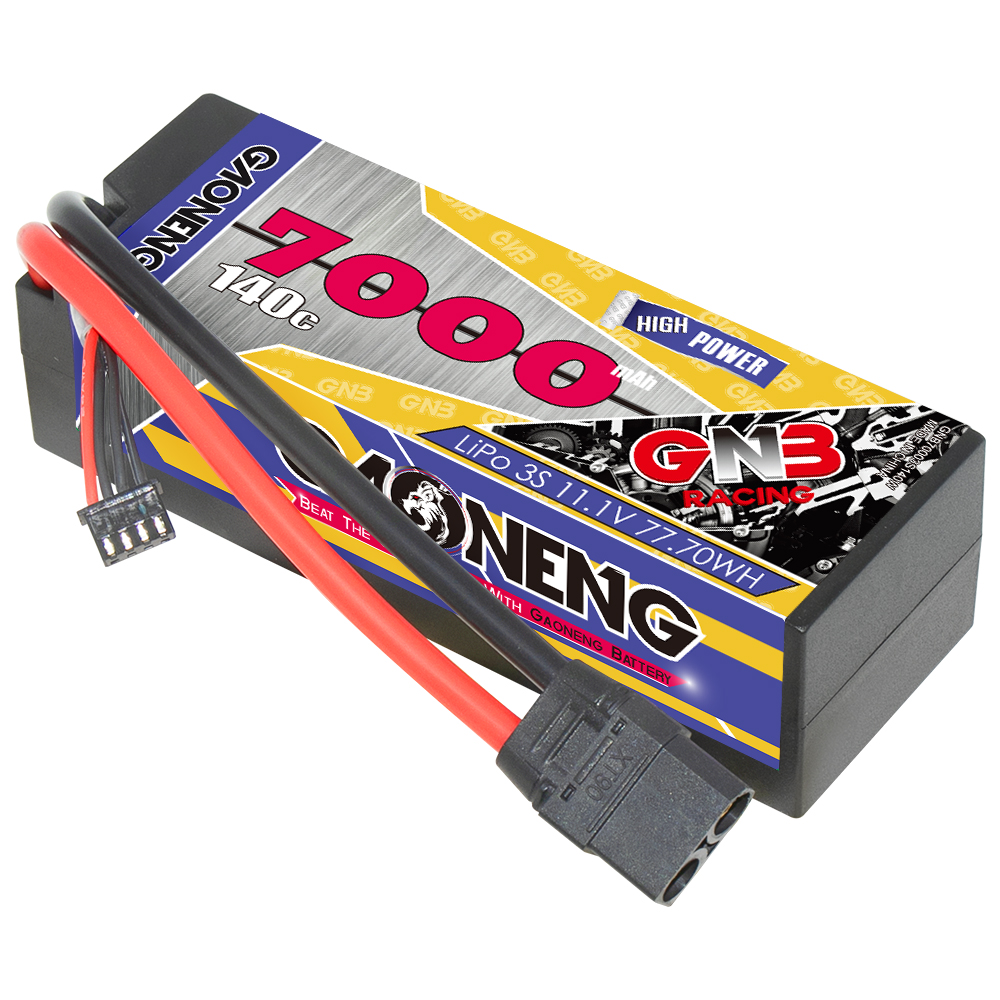 GAONENG GNB 3S 11.1V 7000mAh 140C Cabled Hard Case LiPo Battery XT90
