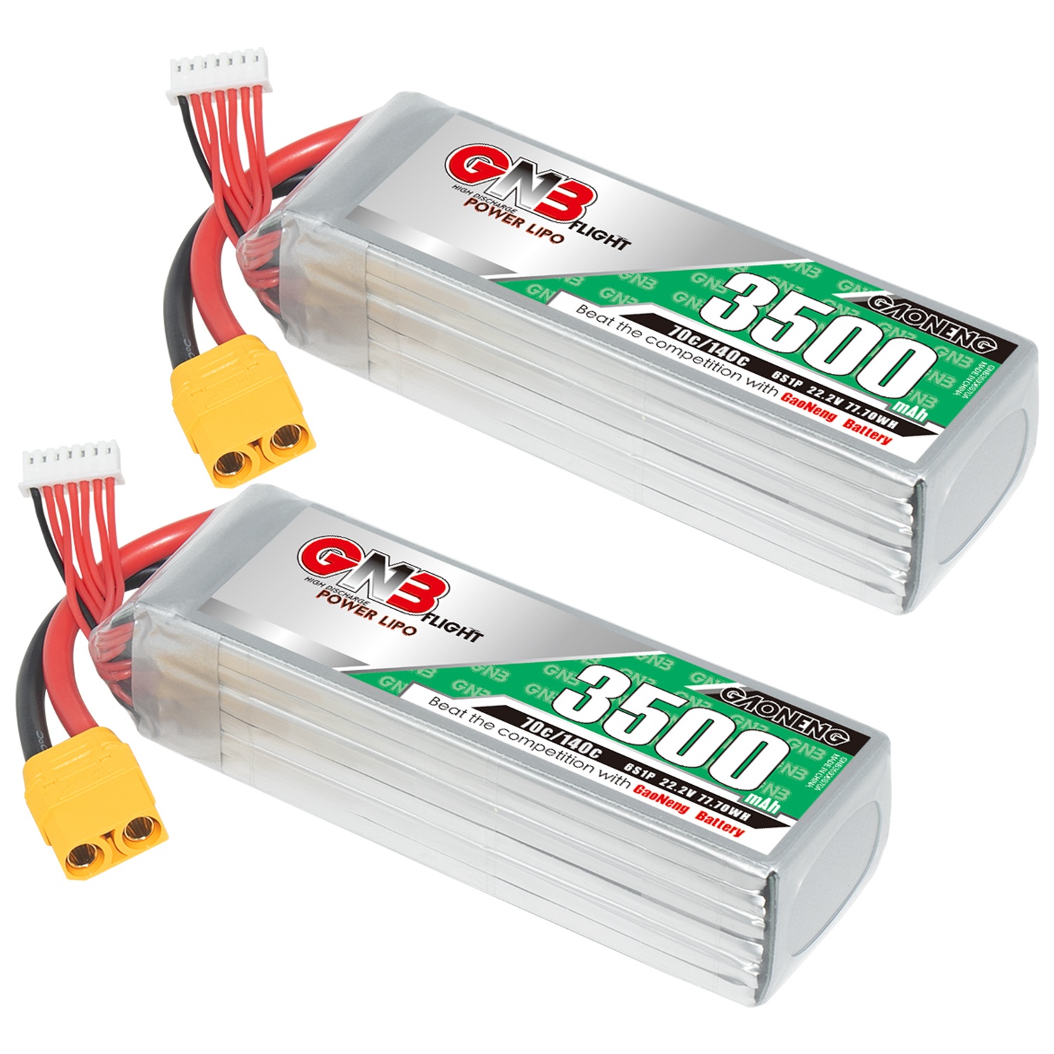 GAONENG GNB 6S 22.2V 3500mAh 70C LiPo Battery XT90