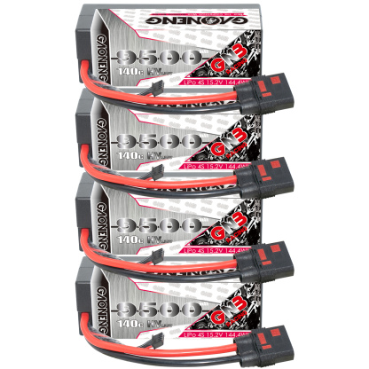 GAONENG GNB LiHV 4S 15.2V 9500mAh 140C Cabled Hard Case LiPo Battery QS8 Connector